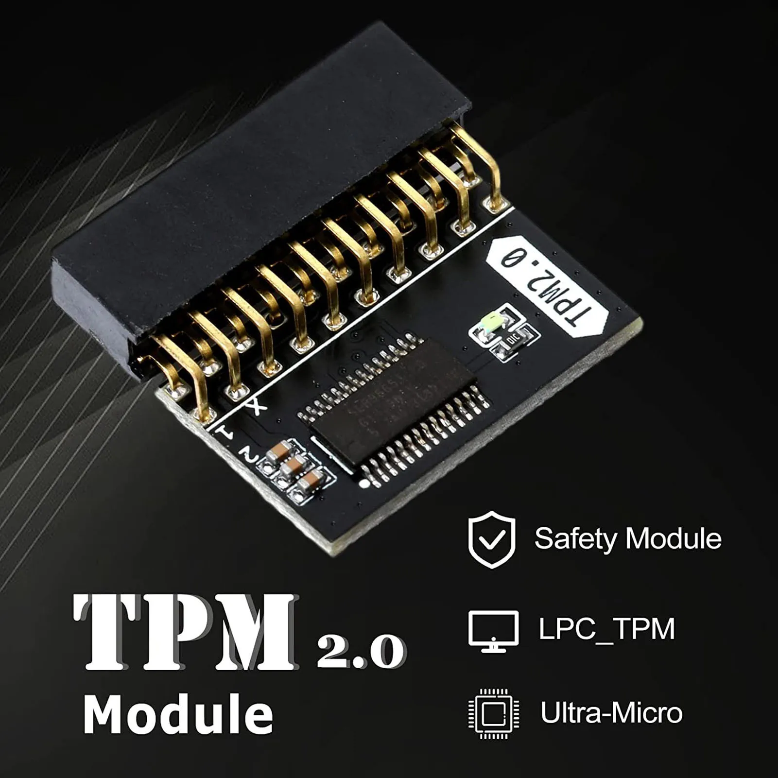 20Pin Encryption Security Module PCB Material TPM 2.0 Wide Application Perfect Replacement for PC