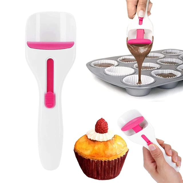 Premium Photo  Step by step. scooping batter with batter scooper