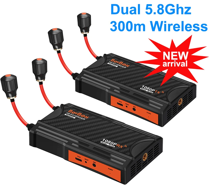 300m Wireless Extender 5.8Ghz Wireless HDMI Transmitter and Receiver Screen Shar