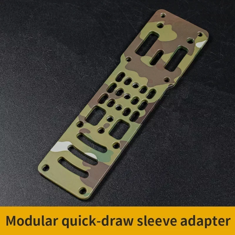 Tactical Metal Modular Pistol Holster Adapter Compatible QLS Platform Holster Drop Leg Band Hunting Quick Pull Draw Adapter 3