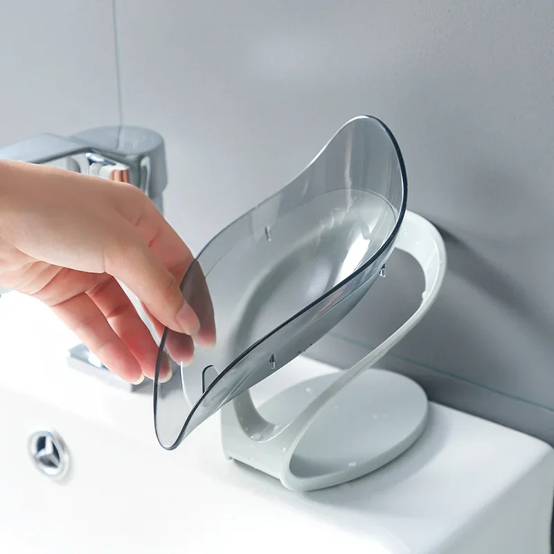 

Leaf Shape Soap Box Drain Soap Holder Box Bathroom Shower Soap Holder Dish Storage Plate Tray Bathroom Supplies Bathroom Gadgets