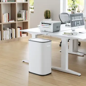 Automatic Kitchen Trash Can with Lid, 55L Motion Sensor Stainless Steel Garbage Can, Touchless Electronic Smart Trash 1