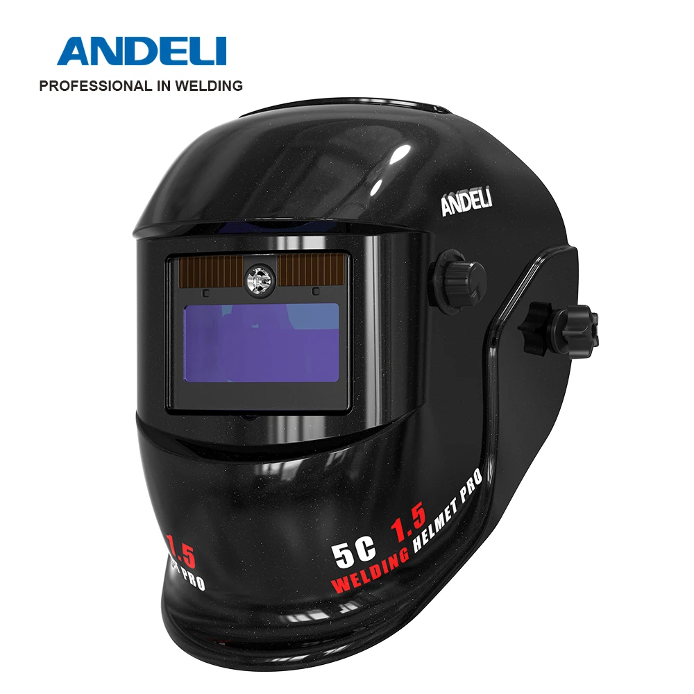 ANDELI Auto Darkening Welding Helmet Adjustable Range True Color Large View Welding Mask with Welding Cutting home depot welding rods Welding & Soldering Supplies