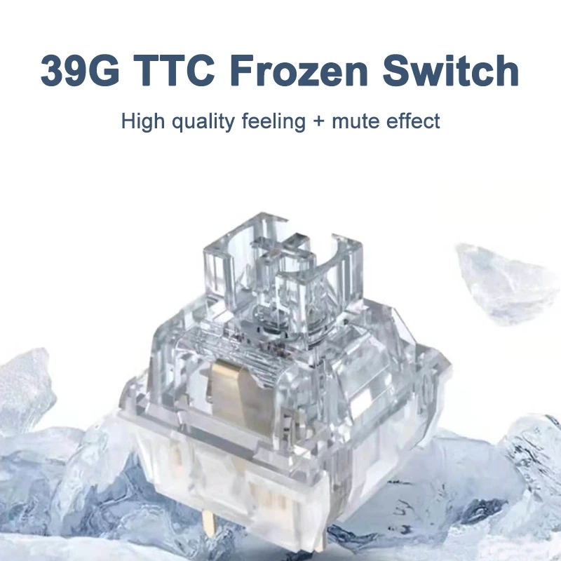 Ttc-silent Switch v2 Teclado Mecânico Interruptores Lineares Mudo 39 gf Pins Rgb Transparente Lubrificação de Fábrica pc Personalizado
