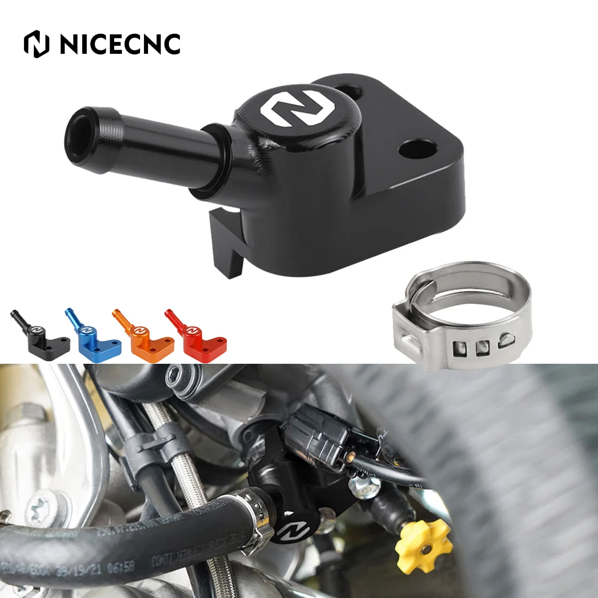 

NiceCNC for GasGas EX EC MC 250F 350F 450F EXF ECF MCF 250 350 450 2021 2022 2023 Fuel Rail Line Ear Clamp Connector Parts