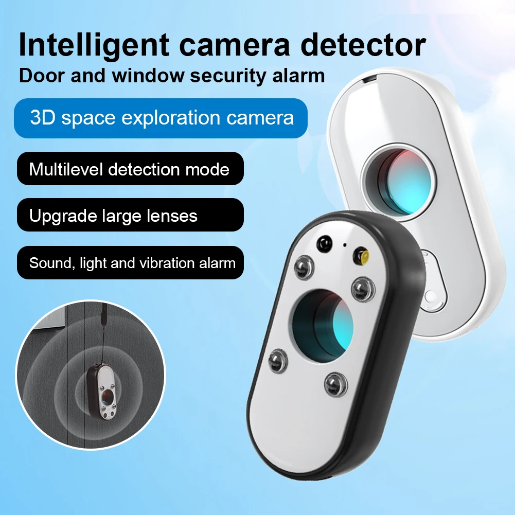 Wireless Camera Detector Anti-Peeping Hidden Devices Camera Bug Detector Security Protection Privacy Protector for Travel Hotel