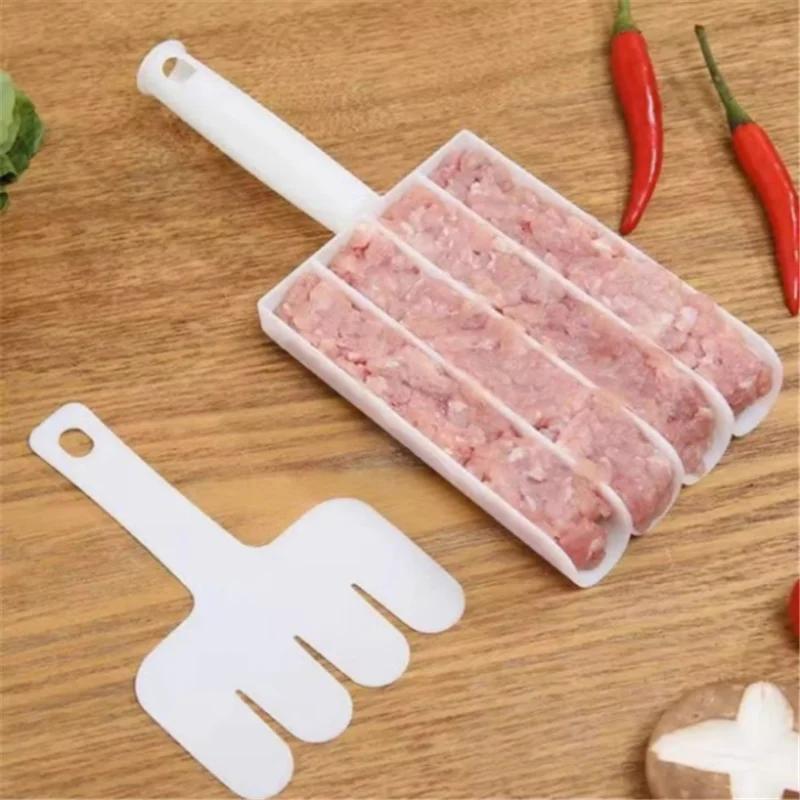 Kitchen Meatball Maker Cooking Homemade Tool Fish Ball Beaf Rice Ball Plastic Mold Shrimp Paste Cooking Supplies 2Pcs/Set