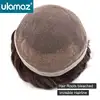 Bleach Knots Lace Front Male Hair Prosthesis Man Wig Human Hair French Lace Toupee Wigs For Men Full Lace Hair System Men's Wig 4