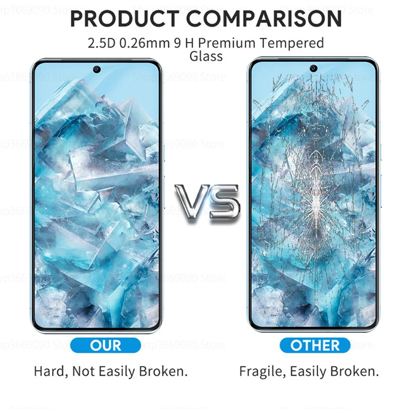 4-in-1 Tempered Glass Case with Screen and Camera Lens Protection
