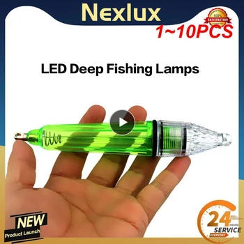 LED 딥 낚시 램프, 다채로운 LED 수중 낚시 조명, 배터리 전원, 방수 야간 램프, 딥 드롭 매력적인 조명