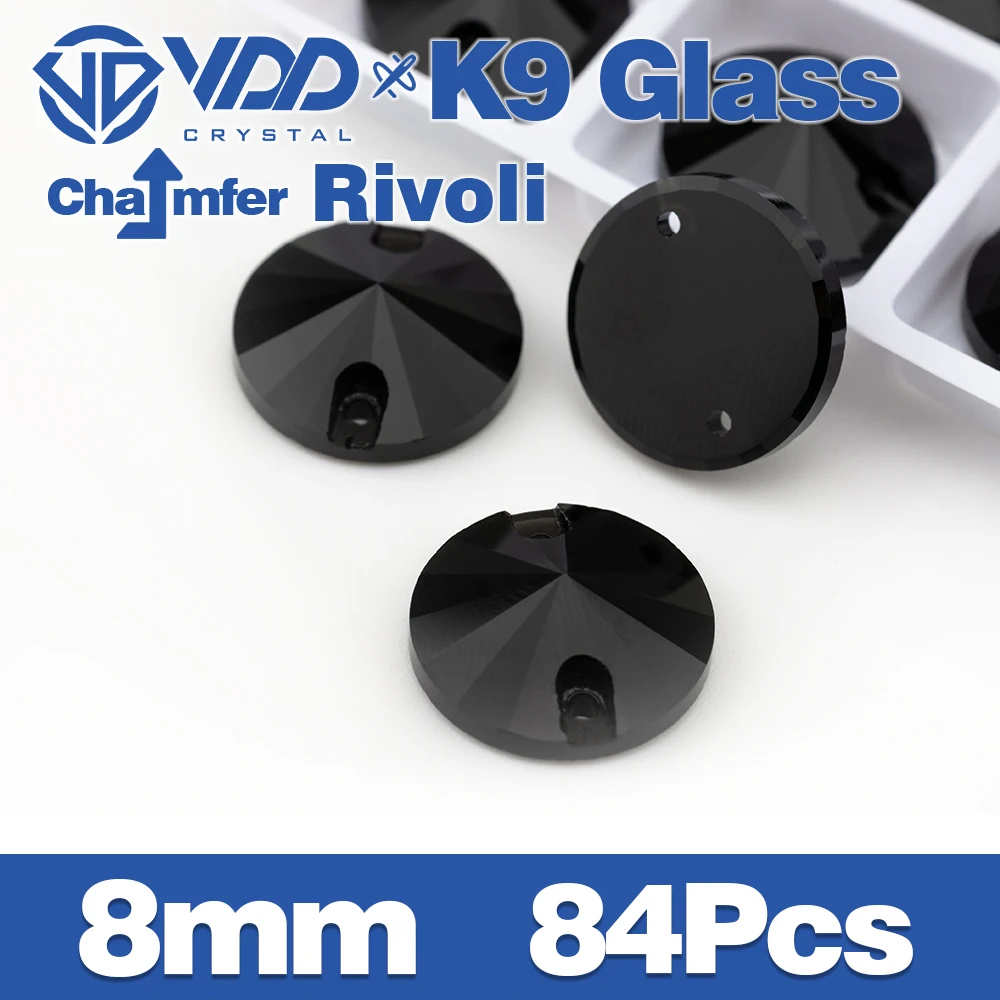 VDD S102 Jet Fase Top Qualität K9 Glas Nähen Auf Strass Kristall Nähen Flatback Steine Für Kleidungsstück Kleidung Hochzeit Kleid – Detail 30