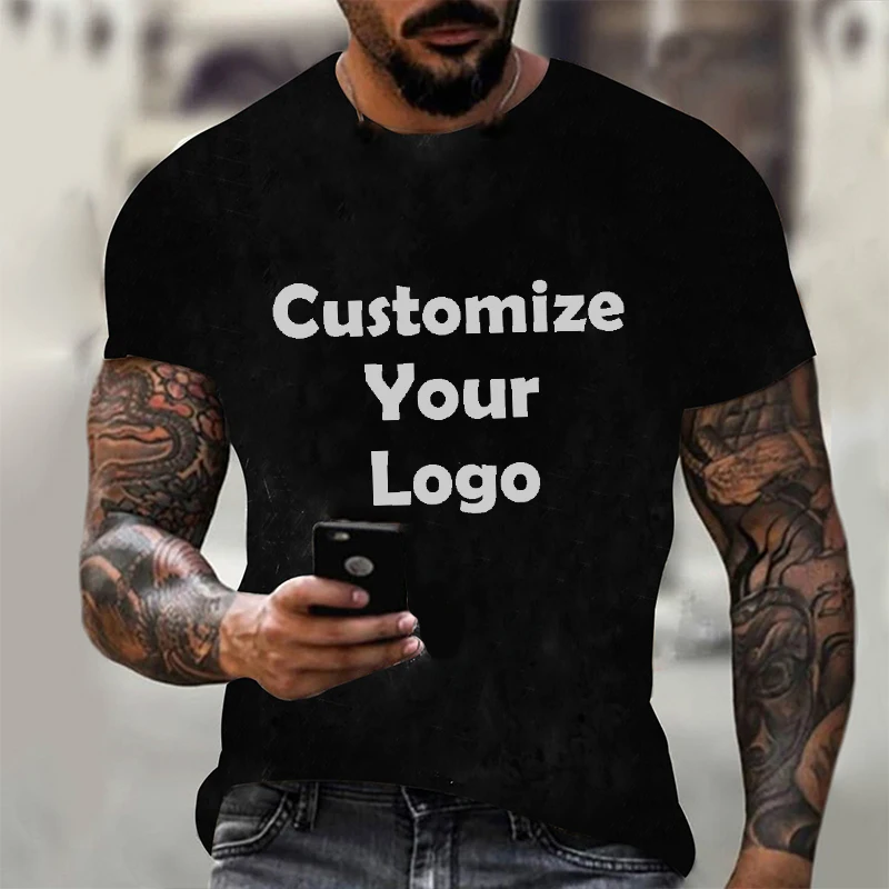 

Customized Summer Mens T-Shirt Fashion Casual Tshirt Short-sleeved Tshirt Round Neck Shirt Top