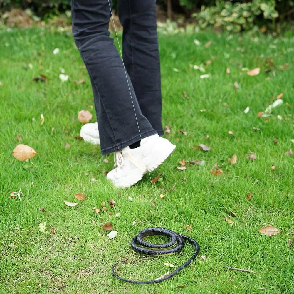 Tricky Scary Simulation Rubber 120CM Soft Rubber TPR Material Environmentally Snake Simulation Fake Toy Props Horror Friend I7P8