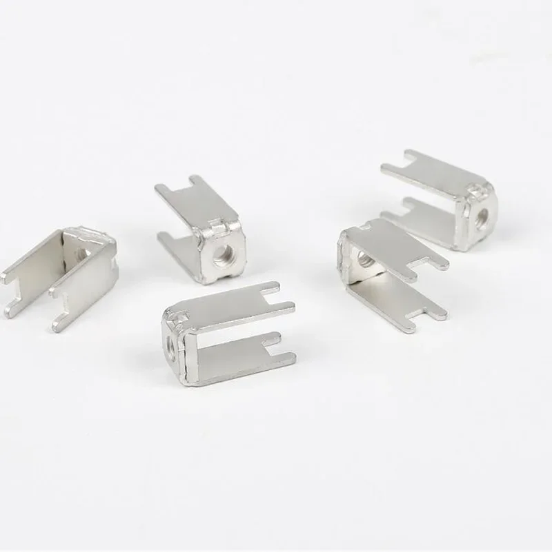 50PCS Power Type Straight Insert Copper Fixed Seat PCB-38D M4 Shed Bar Type Hardware Power Wiring Terminal