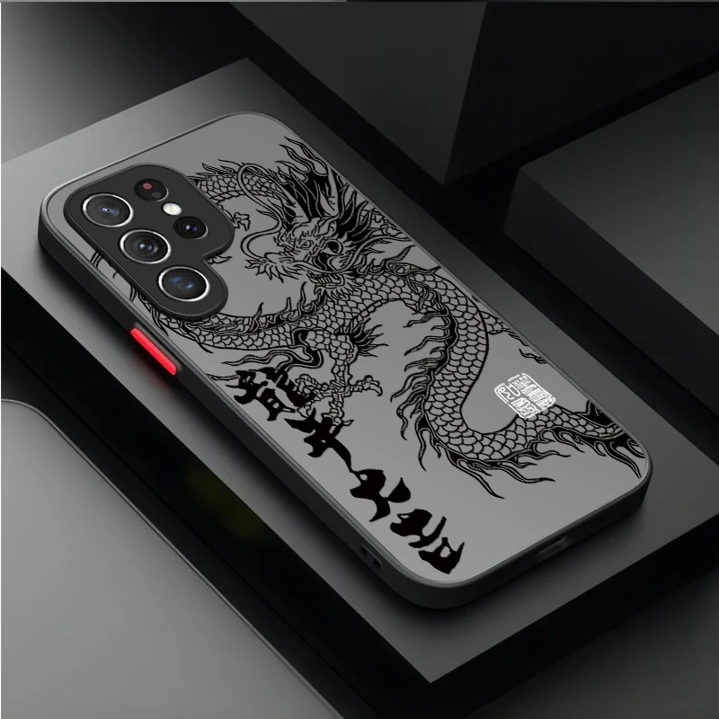 Elegant Chinese Dragon Plating Phone Case – Stylish and Durable Design