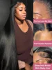 40 Inch 13x6 Hd Lace Frontal Wig 13x4 Black Straight Lace Front Wigs Human Hair 5x5 Closure Wig Brazilian PrePlucked 250 Density 3