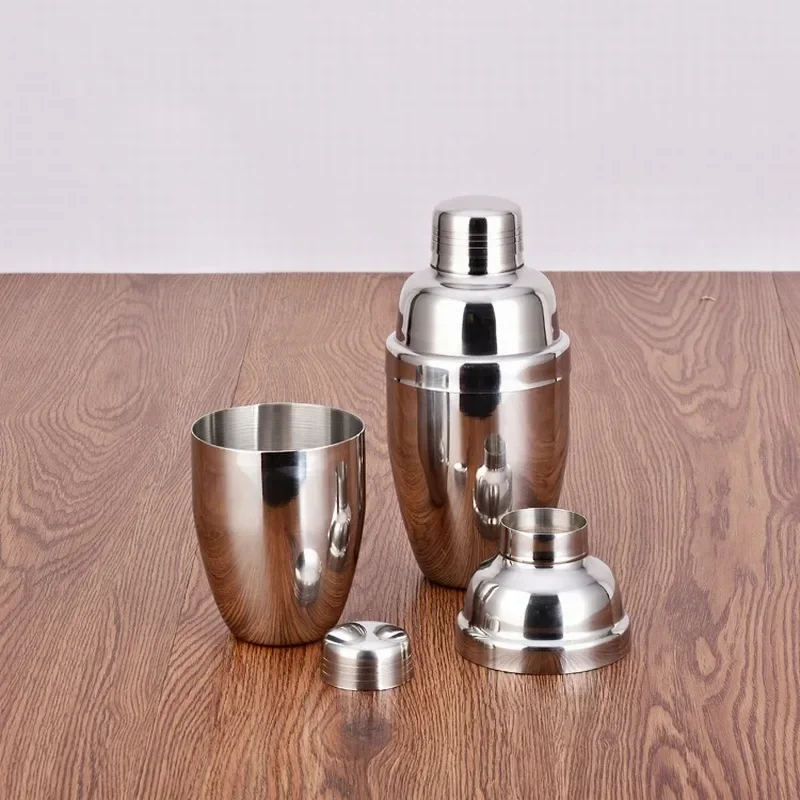 Stainless Steel Cocktail Shaker Cocktail Mixer Wine Martini Drinking Boston Style Shaker Party Bar Tools 1Pcs 250/350/550/750ml cocktail shaker