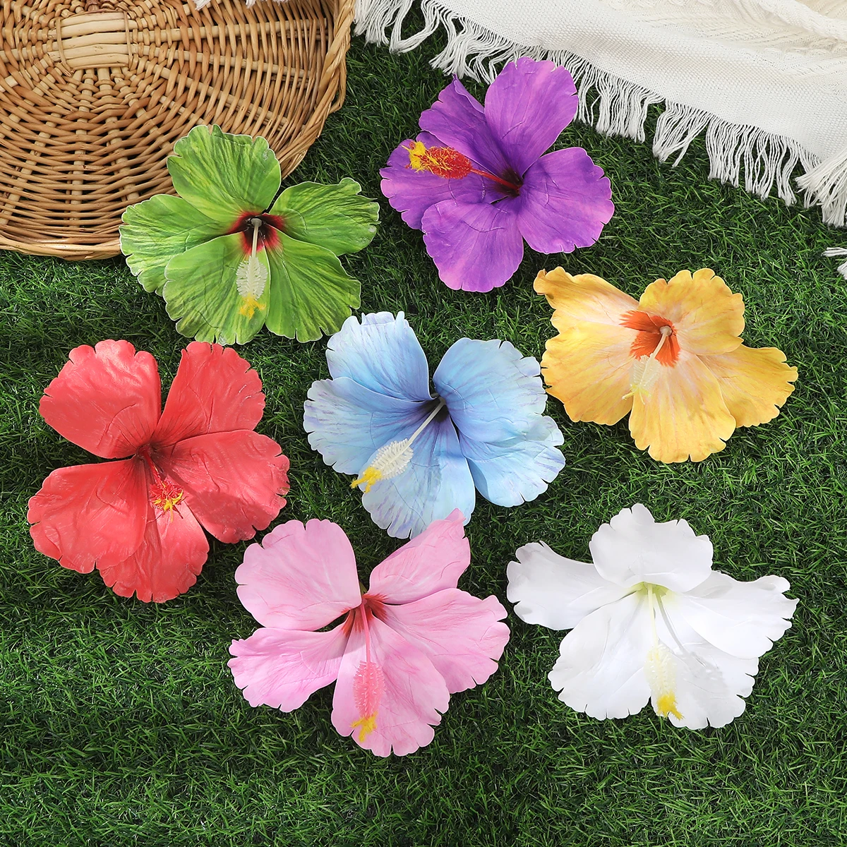 Fashion Flower Hairpin Girls Beach Holiday Side Clip Ladies Elegant Headwea Hair Accessories Festival Gift Headwear Hairpin