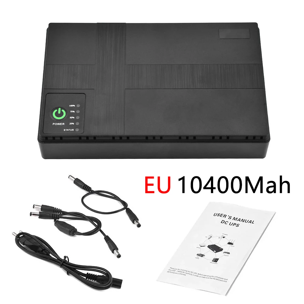 1018P 10400mAh Kesintisiz Güç Kaynağı UPS DC Yedek Güç Kaynağı UPS Router Optik Modem Dahili Adaptör PoE 5V 9V 12V