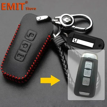 Handmade Genuine Leather Motorcycle Key Case for Piaggio Beverly 400 Beverly400 Remote Cover Shell Keychain Fob Accessories 1