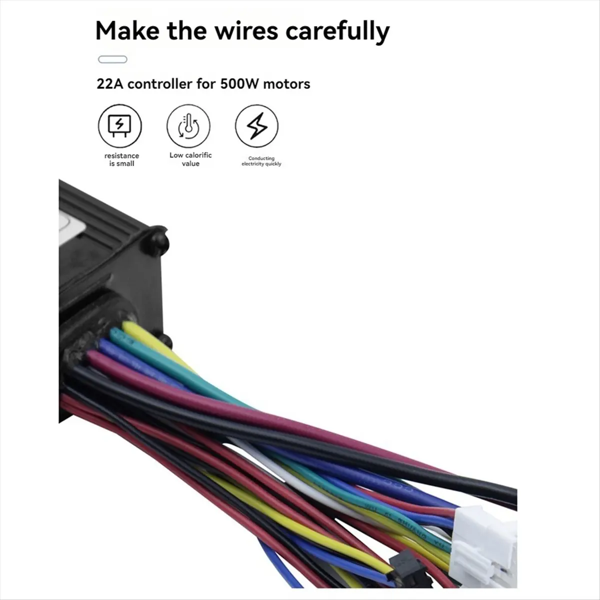 A40I 전기자전거 3모드 36V 48V 52V 60V 22A 컨트롤러 11튜브 500W 모터용 전동 스쿠터 부품 전기자전거 컨트롤러