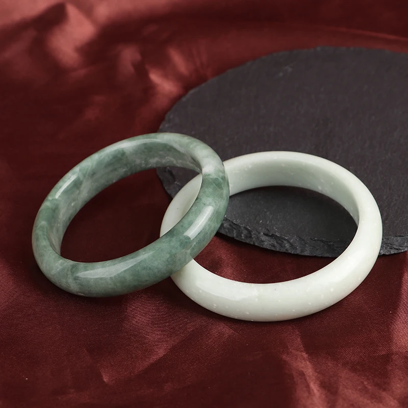 Green Jade Bangle Bracelet For Women