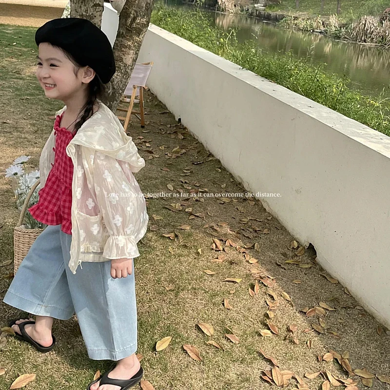 أزياء الصيف خفيفة الوزن للأطفال بدلة الشمس قمم الأ...