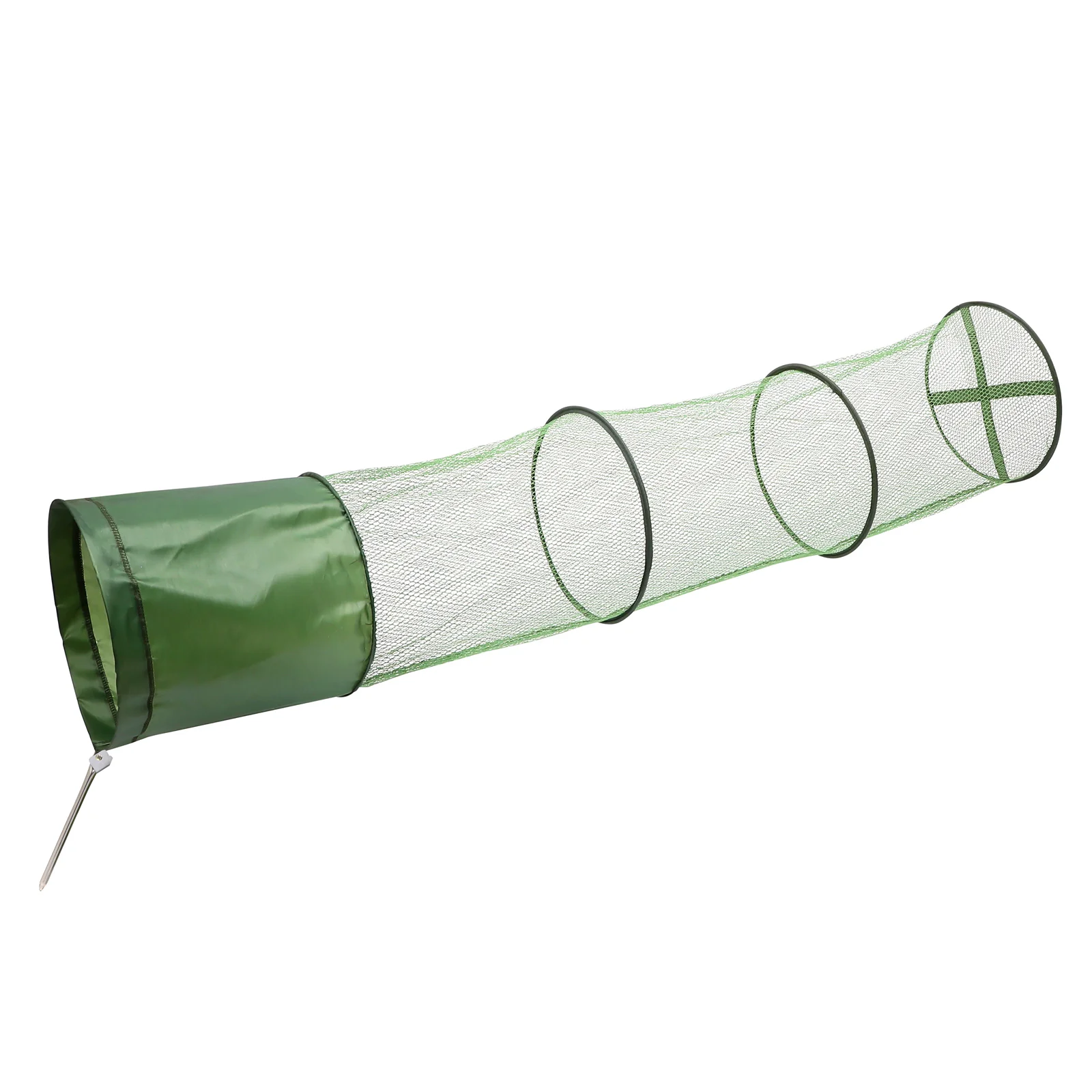 

LIOOBO Fishing Net Trap 4 Layers Fish Basket Portable Fish Cage Fishing Keep Net (Green)