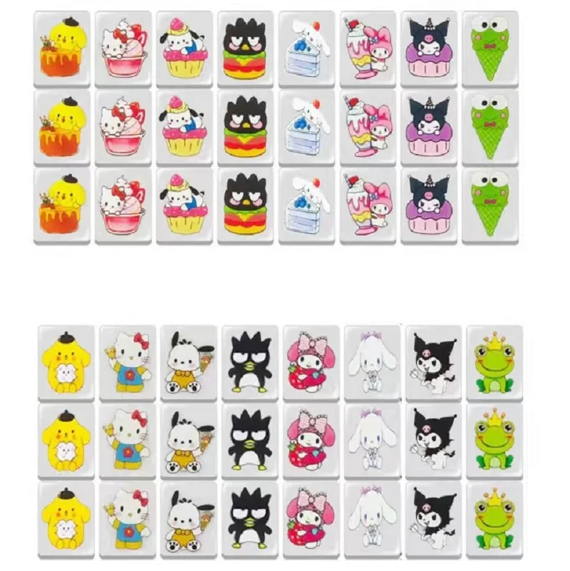 64 Blocks Seaside Escape Mahjong Game Popular Game Double With Pattern Of Flag Play Party Puzzle Toy Fun Gift