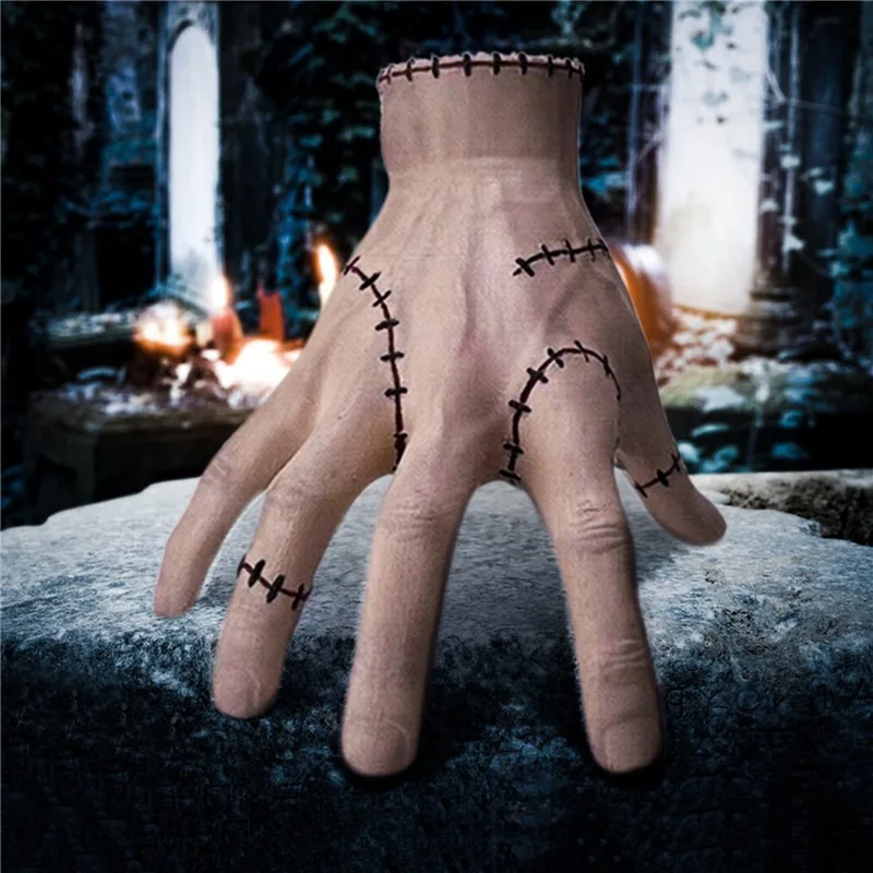 Wednesday Addams Hand Props, Action Figure Hand Gothic Addams Family  Figurine Latex Hand Model Funny Cosplay Photo Props 