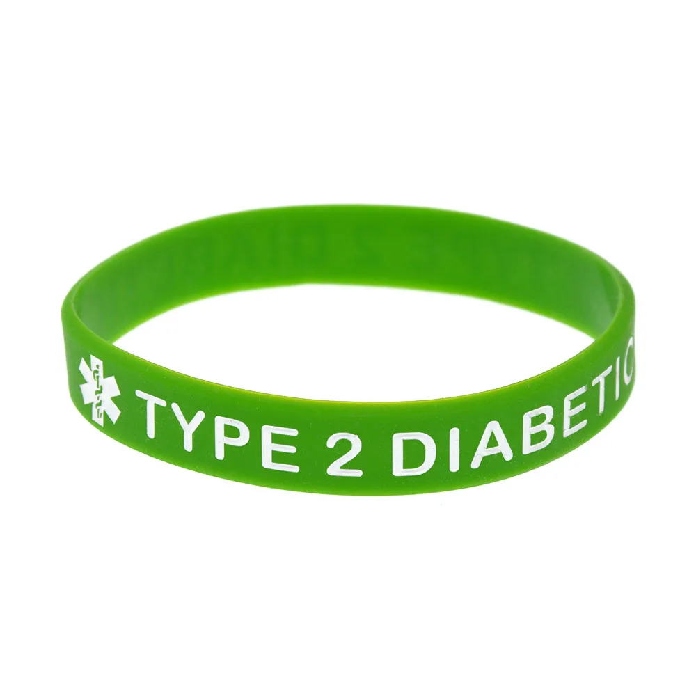 Type 2 diabetes silicone bracelets 2025