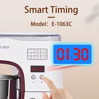 Электрический кухонный блендер SUNATUR: настольный миксер с планетарной взбивалкой, поддерживает смешивание теста, процессор для бытовой техники — изображение 4