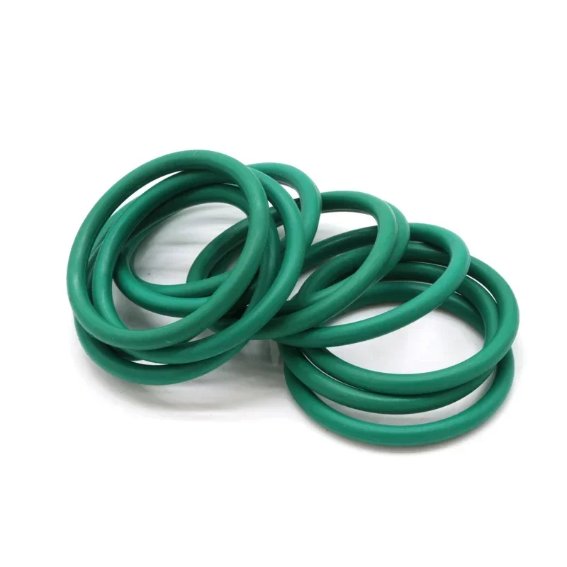 10pcs CS 3.5mm OD 10 100mm 녹색 FKM 불소 고무 O 링 씰링 가스켓 절연 오일 고온 저항 녹색