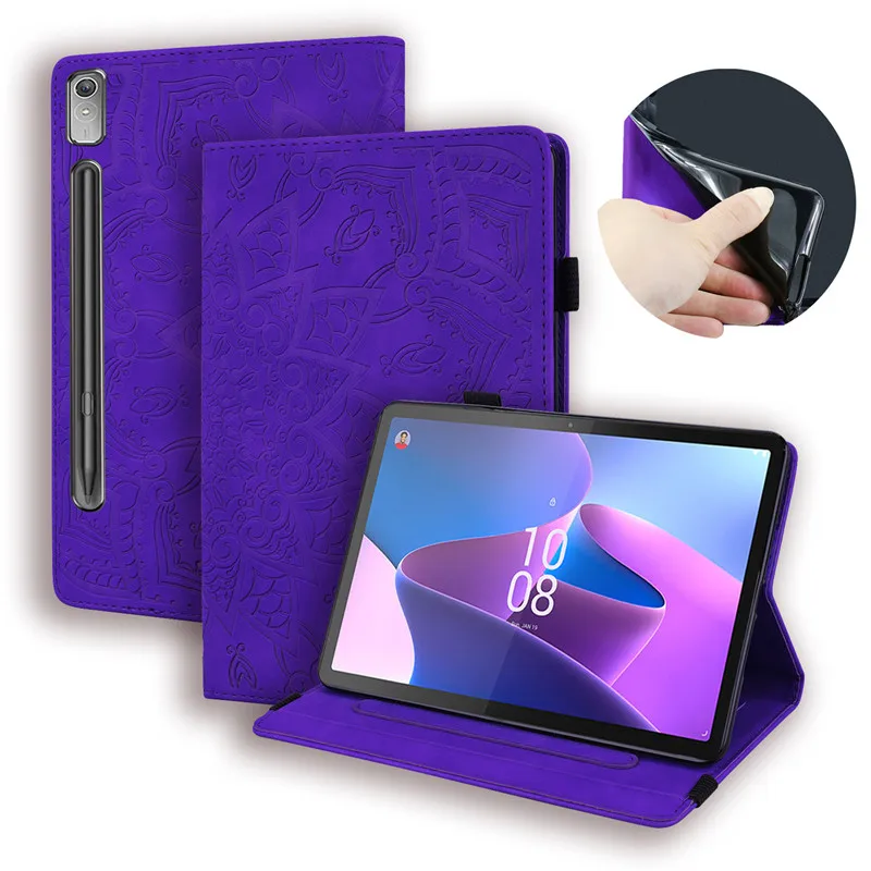 Cute Cat Flower Wallet Tablet Cover