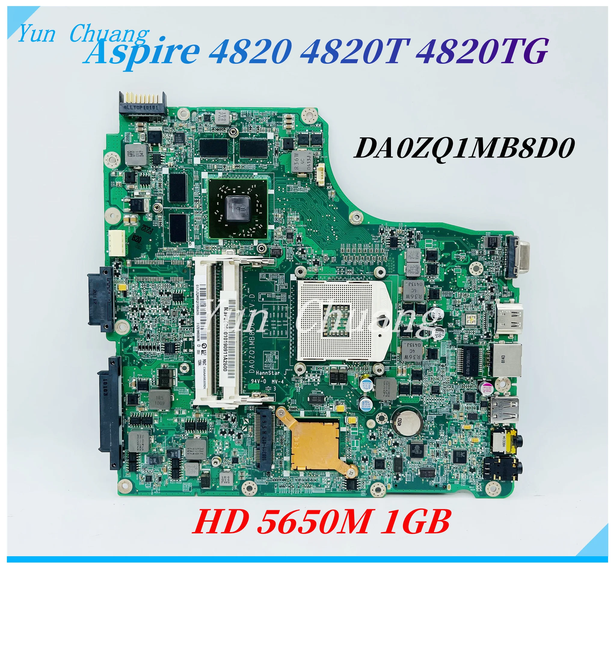 DA0ZQ1MB8F0 DA0ZQ1MB8D0 Per Acer Aspire 4820 scheda madre del computer  portatile 4820TG MBPSE06001 MBPVL06001 HM55 DDR3 HD 5650M 1GB scheda Video