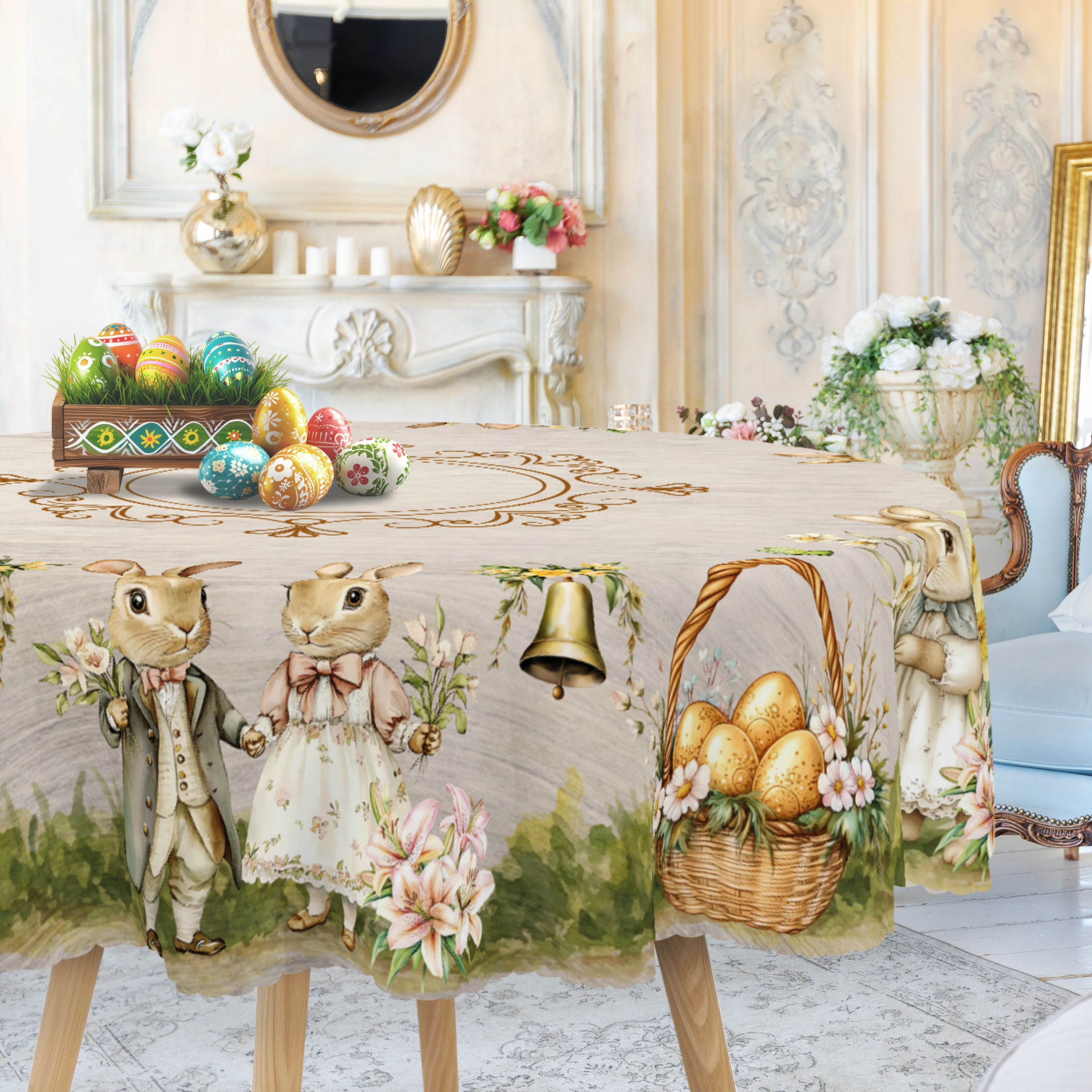 Nappe de Pâques à Motifs Vintage