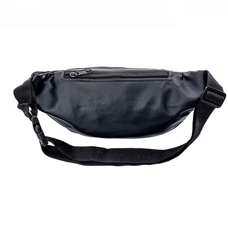 Leather Men Waist Chest Bag Thin Outdoor Sports Pauch Male Small Running Fanny Pack Crossbody Chest Money Belt Bags