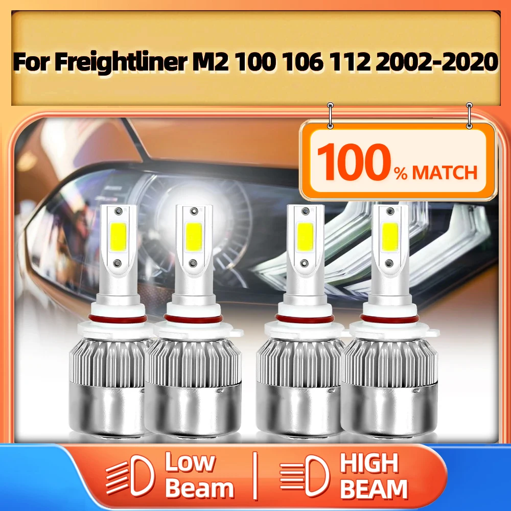 

Turbo Led Headlight Bulbs 40000LM Super Bright Car Light For Freightliner M2 100 106 112 2002-2014 2015 2016 2017 2018 2019 2020