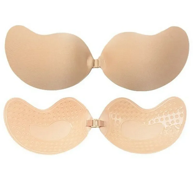 A-D Cup Reusable Nipple Cover Sticker Patch Push Up Bra Adhesive Pasty Strapless Bras Wedding Dress Lingerie Silicone Padding