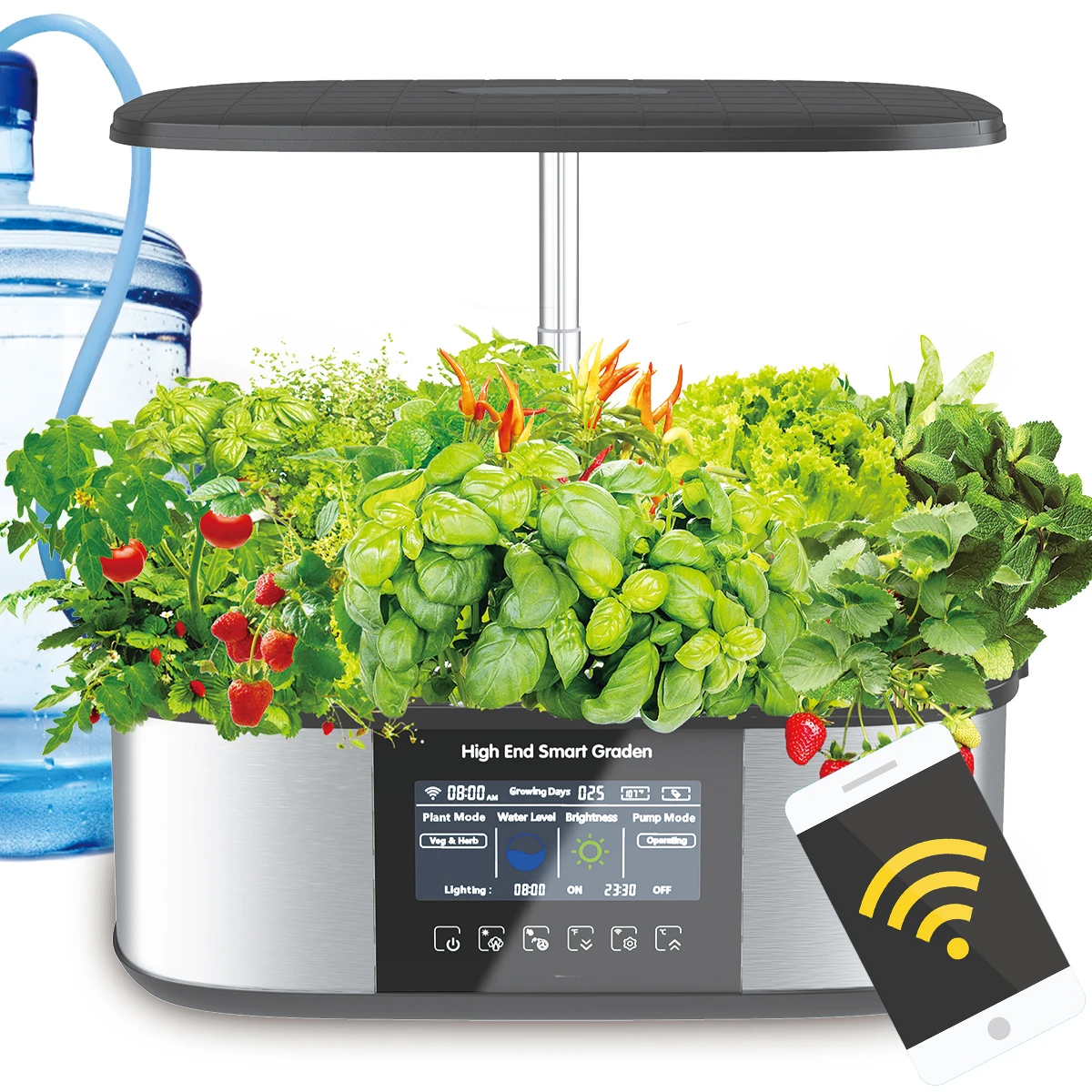 

21 Pods WiFi Version Indoor Garden Hydroponics Growth System Kits For Planting Vegetables Herbs Tool Pots Smart LED Fill Lights