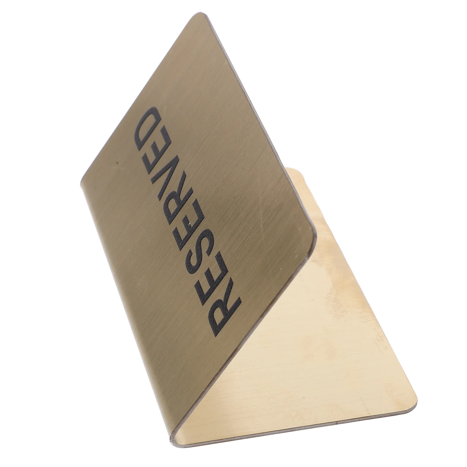 Stainless Steel Reserved Sign Wedding Table Card Restaurant Place Holder Event Banquet Marker Signs For Festive Supplies