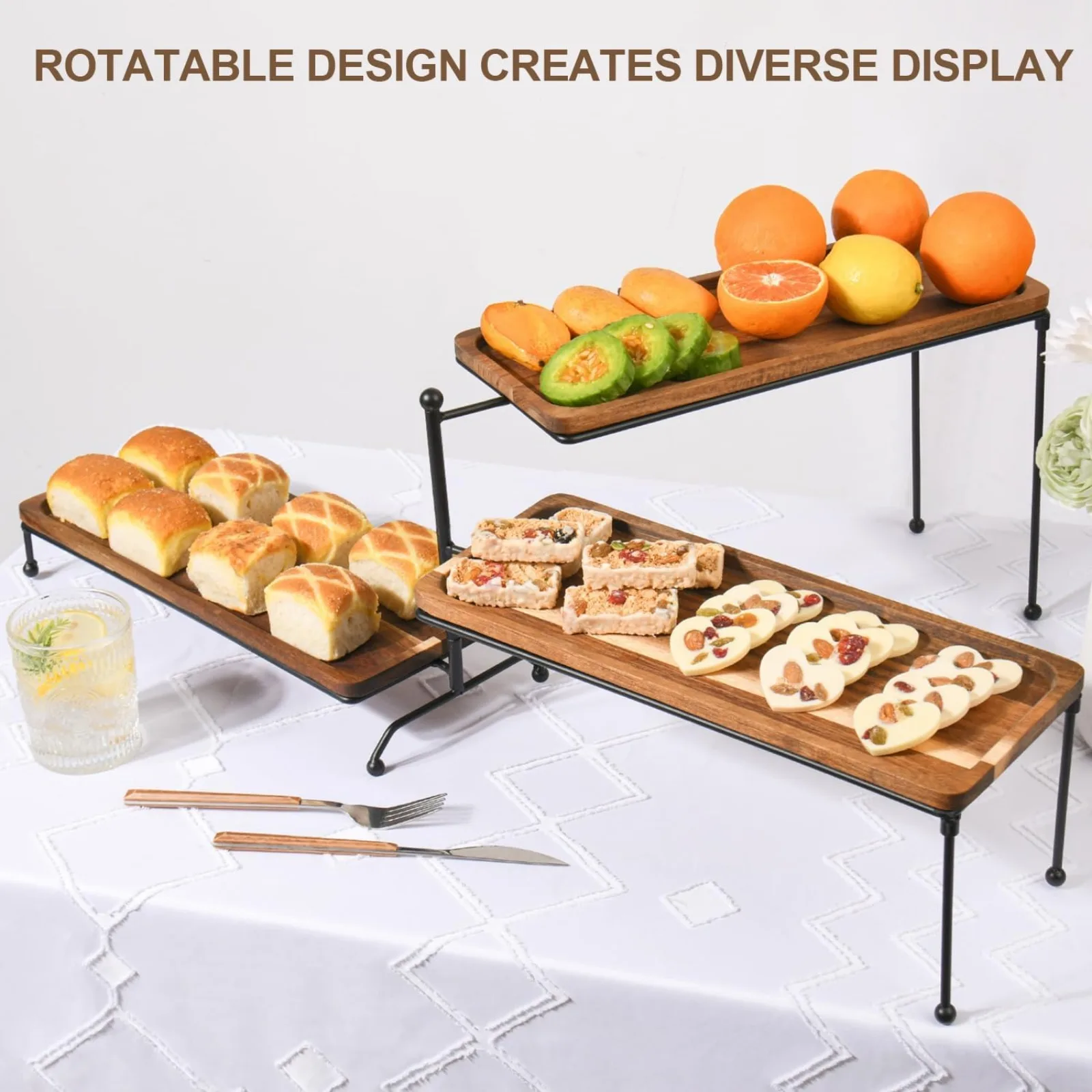 Acacia Wooden Serving Tray 3