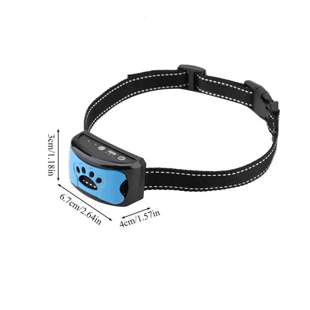Pet Dog Anti Barking Device USB Electric Ultrasonic Training Collar Vibration Anti Bark Collar pet dog training collar dog bark stopper
