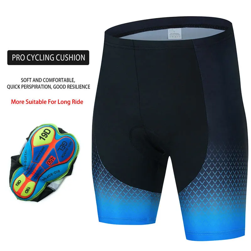 Cycling Shorts 19D Anti Slip Padded Gel Men Bike MTB Shorts Mountain Bicycle Classic Shockproof Short Pants
