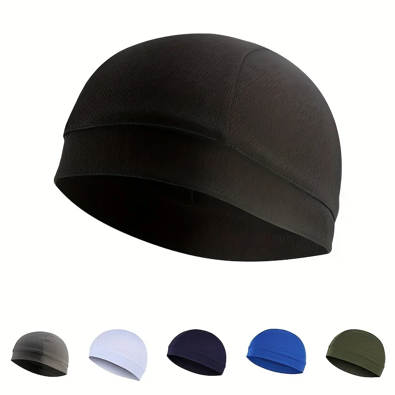 

Riding Summer Windproof Small Cap Skullies Sunscreen Sports Cap Outdoor Breathable Beanies Headgear Hat Bicycle Motorcycle Liner