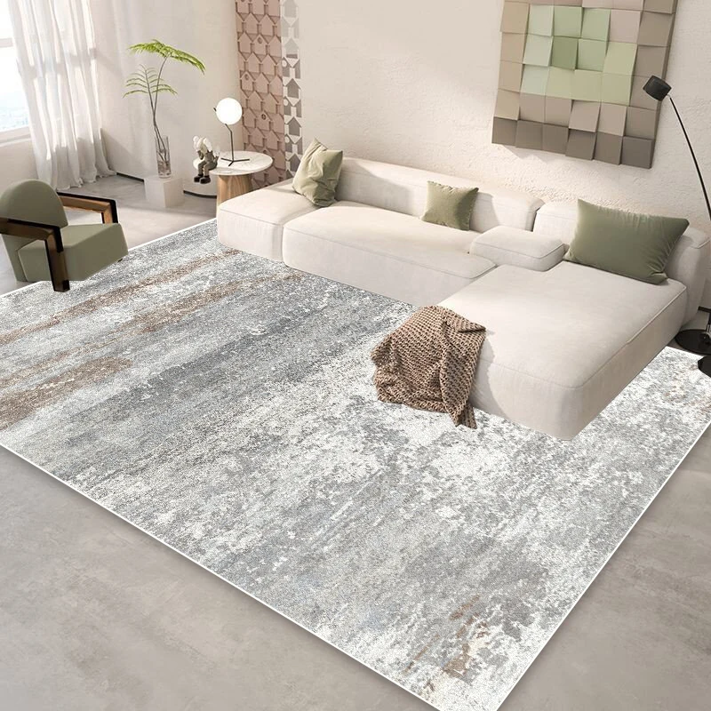 Modern Luxury Carpet Living Room Abstract Rendering Style Decoration Non-slip Large Area Rugs Bedroom Bedside Plush Floor Mats 2