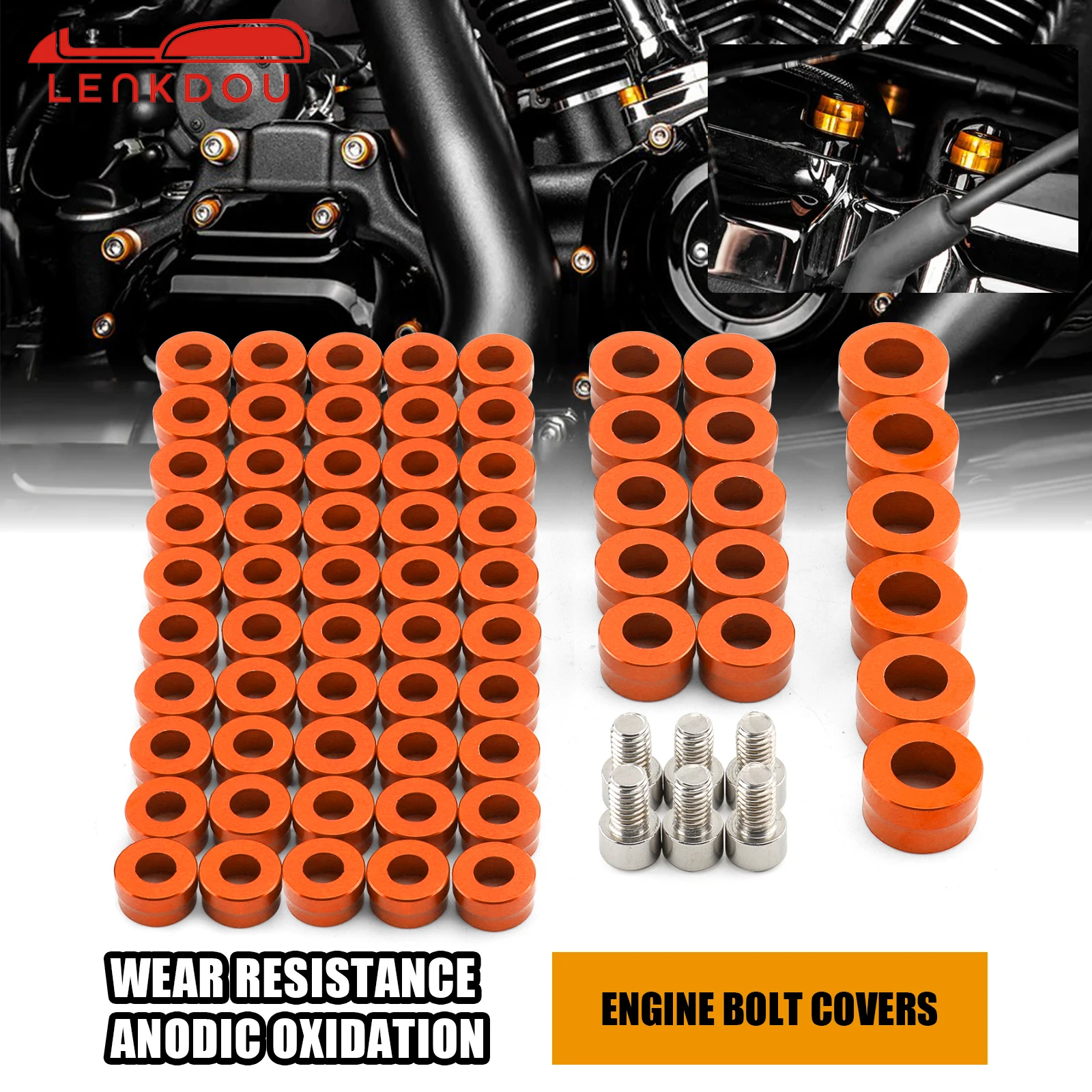 

Болт мотоцикла крышки для основной головки двигателя, винтовые крышки для Harley M8 Twin Cam Touring Street Glide Sportster Dyna Softail