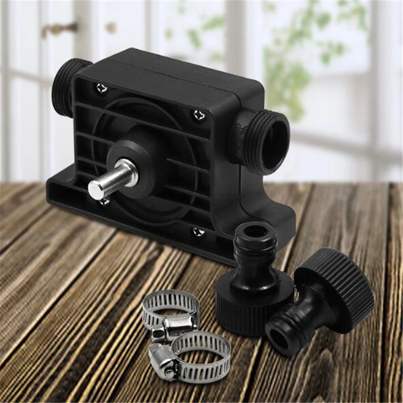 

Portable Electric Drill Pump Sinks Aquariums Pool Self Priming Transfer Pumps Oil Fluid Water Pump Hose Clamps Connectors Set