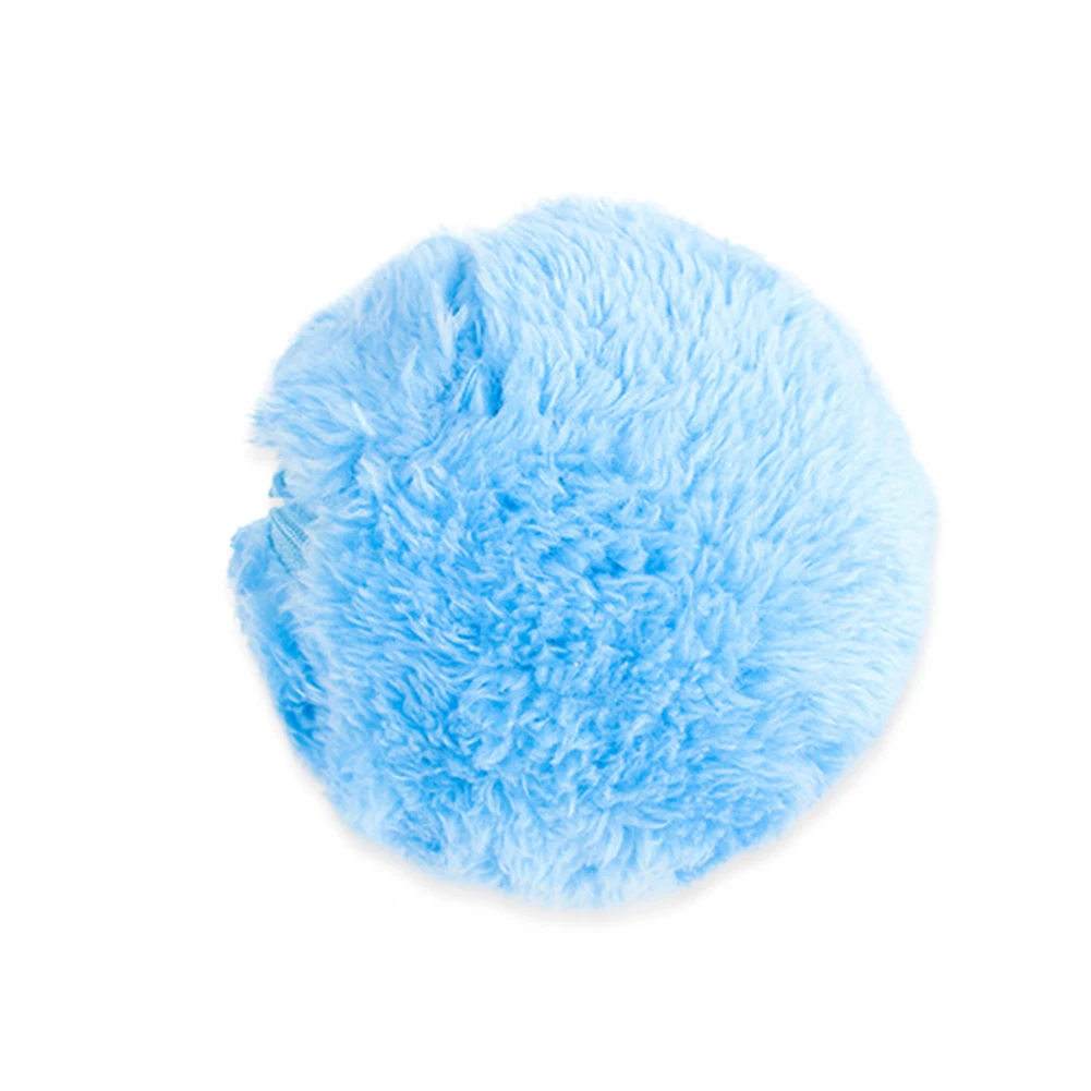 5pcs Magic Roller Balls No Toxic Automatic Dog Cat Balls Interactive Toys Funny Rolling Toys with 4 Plush Caps for Home Cleaning