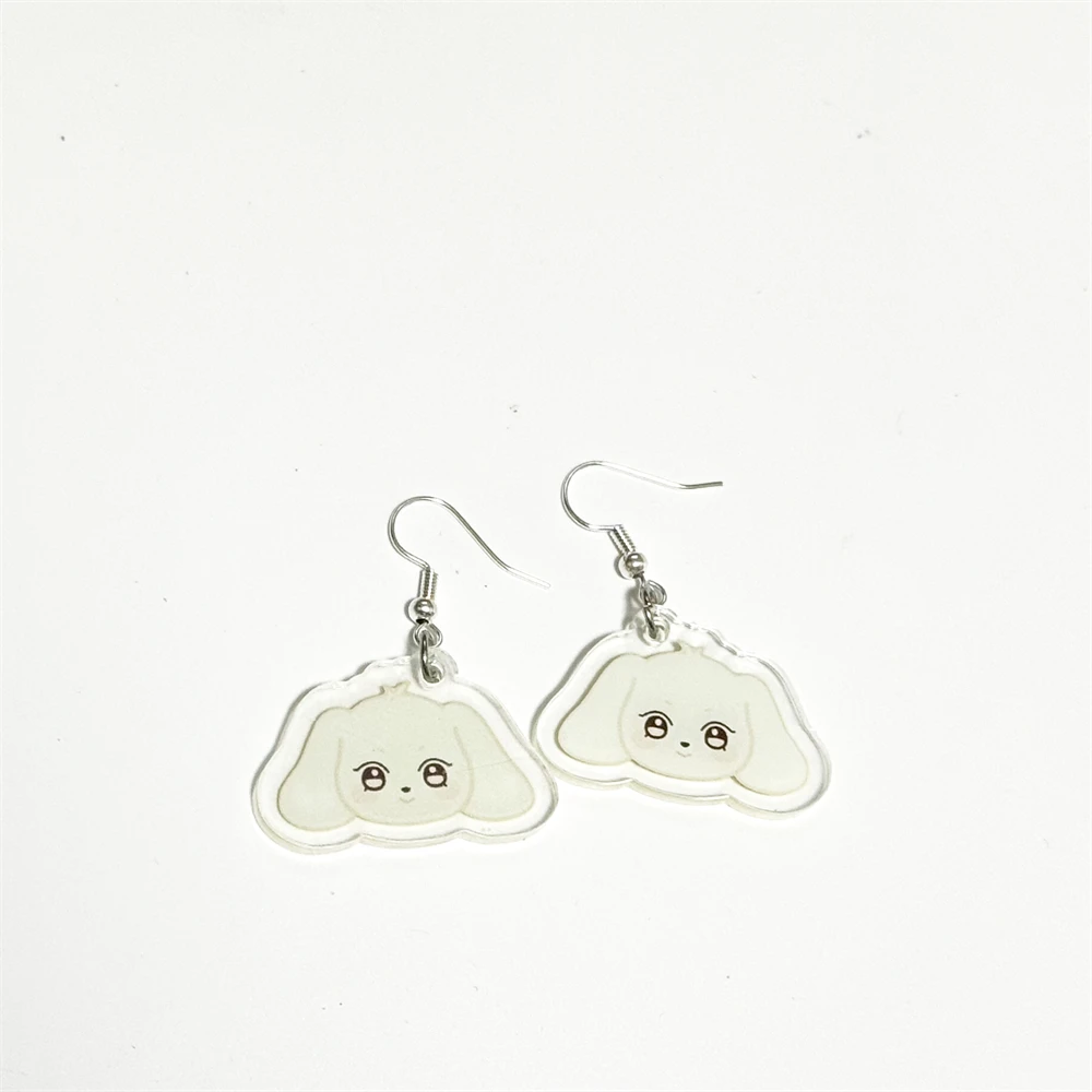 Earrings Set KPOP Ateez Cartoon Acrylic Drop Earrings Ear Stud